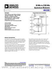 ADL5385 datasheet pdf Analog Devices