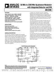 ADL5386 datasheet pdf Analog Devices