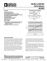 ADL5505 datasheet pdf Analog Devices