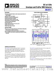 ADL5511 datasheet pdf Analog Devices