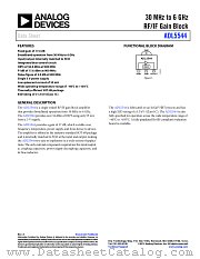 ADL5544 datasheet pdf Analog Devices