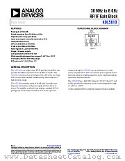 ADL5610 datasheet pdf Analog Devices