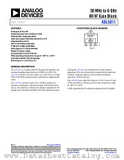 ADL5611 datasheet pdf Analog Devices