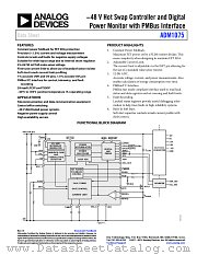 ADM1075 datasheet pdf Analog Devices