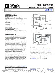 ADM1192 datasheet pdf Analog Devices