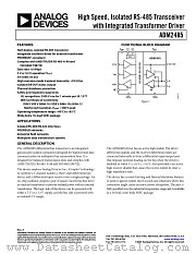 ADM2485 datasheet pdf Analog Devices