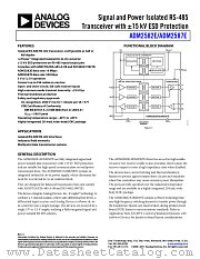 ADM2582E datasheet pdf Analog Devices