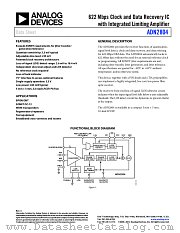 ADN2804 datasheet pdf Analog Devices