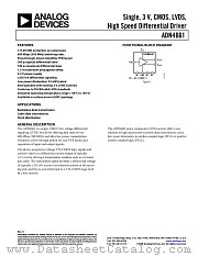 ADN4661 datasheet pdf Analog Devices