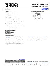 ADN4662 datasheet pdf Analog Devices