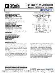 ADP124 datasheet pdf Analog Devices