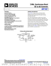 ADP1607 datasheet pdf Analog Devices