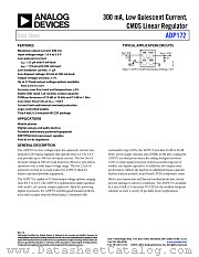 ADP172 datasheet pdf Analog Devices