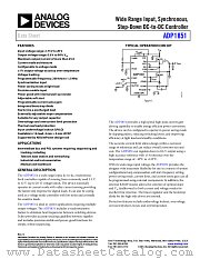 ADP1851 datasheet pdf Analog Devices