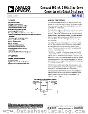 ADP2109 datasheet pdf Analog Devices