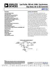 ADP2125 datasheet pdf Analog Devices
