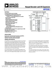 ADP5585 datasheet pdf Analog Devices