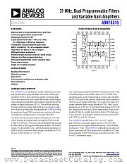 ADRF6516 datasheet pdf Analog Devices