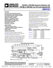 ADRF6703 datasheet pdf Analog Devices