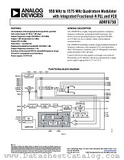 ADRF6750 datasheet pdf Analog Devices