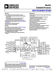 ADSP-BF538F datasheet pdf Analog Devices