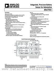 ADUC7033 datasheet pdf Analog Devices