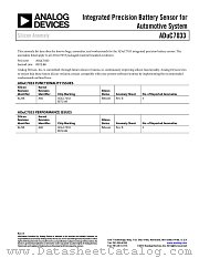 ADUC7033 datasheet pdf Analog Devices