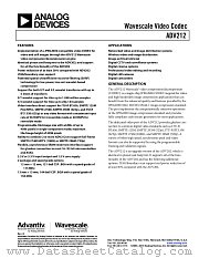 ADV212 datasheet pdf Analog Devices