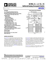 ADV3205 datasheet pdf Analog Devices