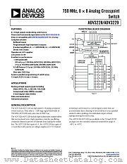 ADV3228 datasheet pdf Analog Devices
