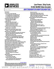 ADV7393 datasheet pdf Analog Devices