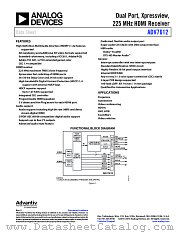 ADV7612 datasheet pdf Analog Devices