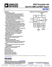 ADV7682 datasheet pdf Analog Devices