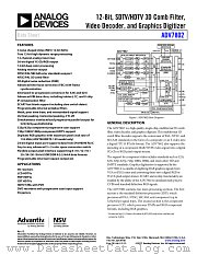 ADV7802 datasheet pdf Analog Devices