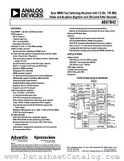 ADV7842 datasheet pdf Analog Devices