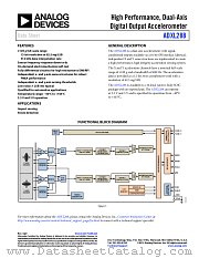 ADXL288 datasheet pdf Analog Devices