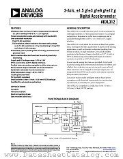 ADXL312 datasheet pdf Analog Devices