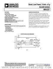 ADXL337 datasheet pdf Analog Devices