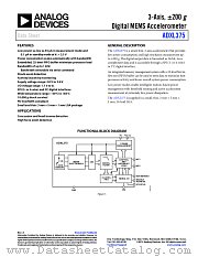 ADXL375 datasheet pdf Analog Devices
