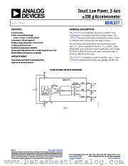 ADXL377 datasheet pdf Analog Devices