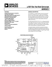 ADXRS623 datasheet pdf Analog Devices
