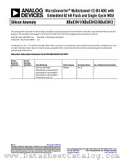 ADUC841 datasheet pdf Analog Devices