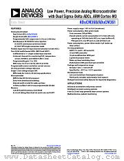 ADUCM360 datasheet pdf Analog Devices
