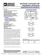 ADUM5200 datasheet pdf Analog Devices