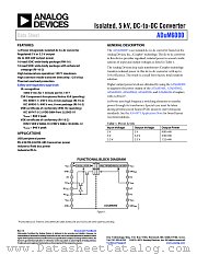 ADUM6000 datasheet pdf Analog Devices