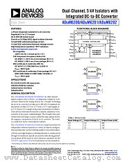 ADUM6201 datasheet pdf Analog Devices