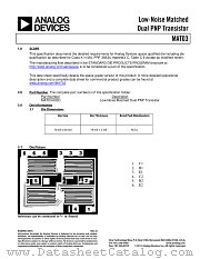 MAT03S datasheet pdf Analog Devices