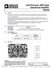 OP215S datasheet pdf Analog Devices