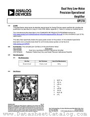 OP270S datasheet pdf Analog Devices