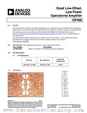 OP400S datasheet pdf Analog Devices